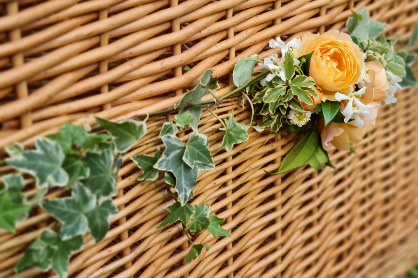 Flower garland to go around coffins